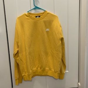 Yellow Nike crew neck